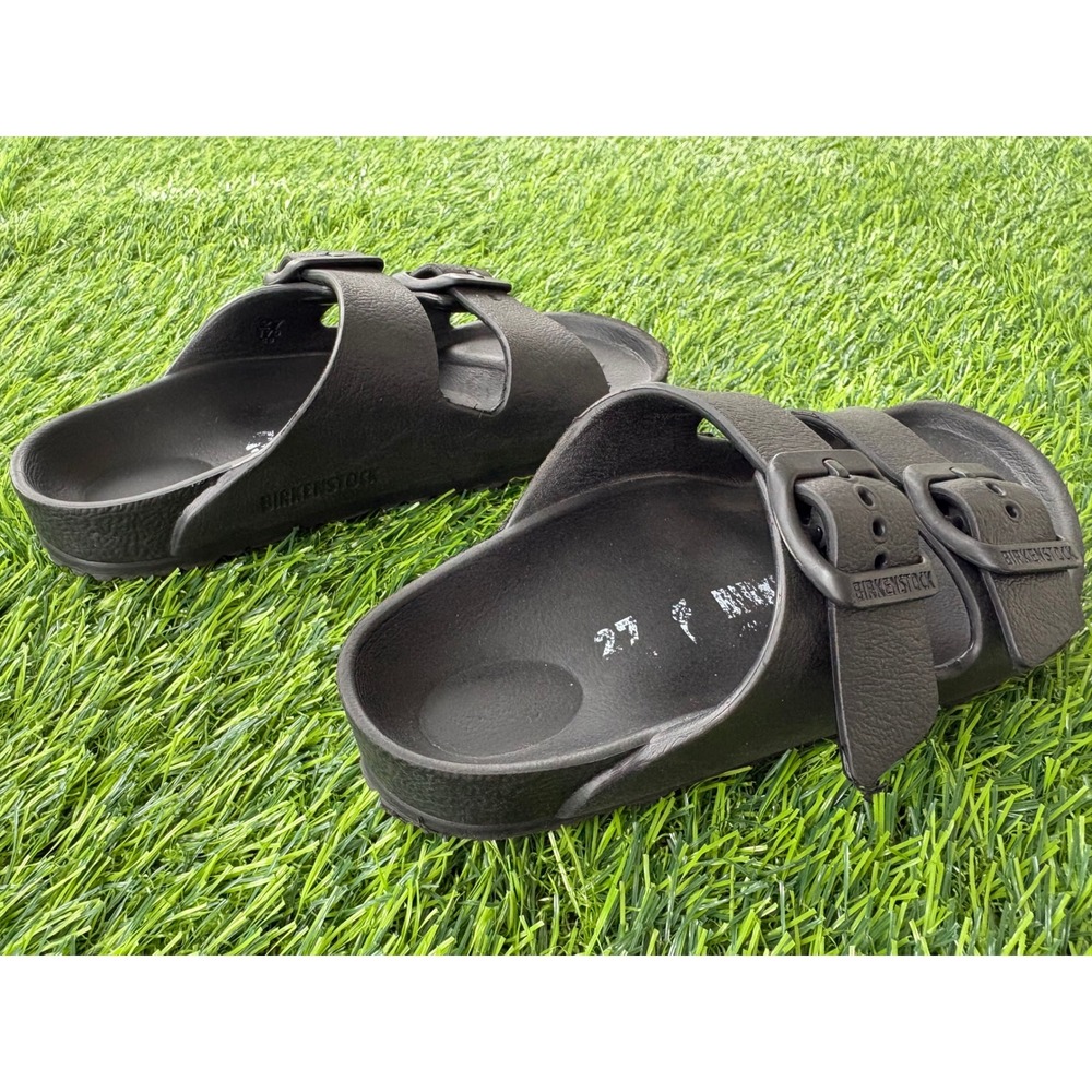 Birkenstock Arizona EVA Kids Black Sandals Two Strap Slides 27 C9 170